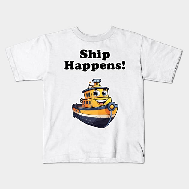 Ship Happens! Kids T-Shirt by Imagequest